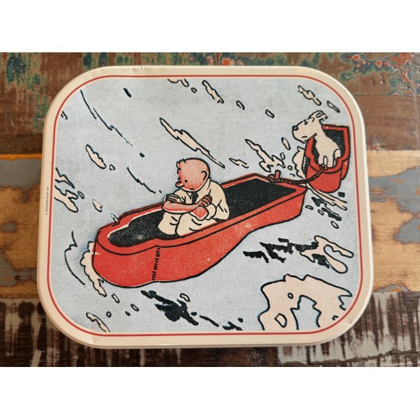 Tintin Metaldåse - Tintin Og Terry Driver Rundt På Vandet 2014