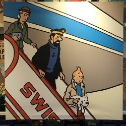 Tintin &amp; Haddock Swissair