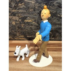 1 STK UDSTILLINGSMODEL - Tintin Og Terry - Resin Figur
