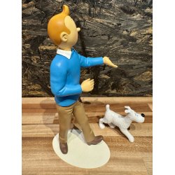 1 STK UDSTILLINGSMODEL - Tintin Og Terry - Resin Figur
