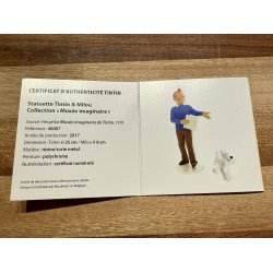 1 STK UDSTILLINGSMODEL - Tintin Og Terry - Resin Figur