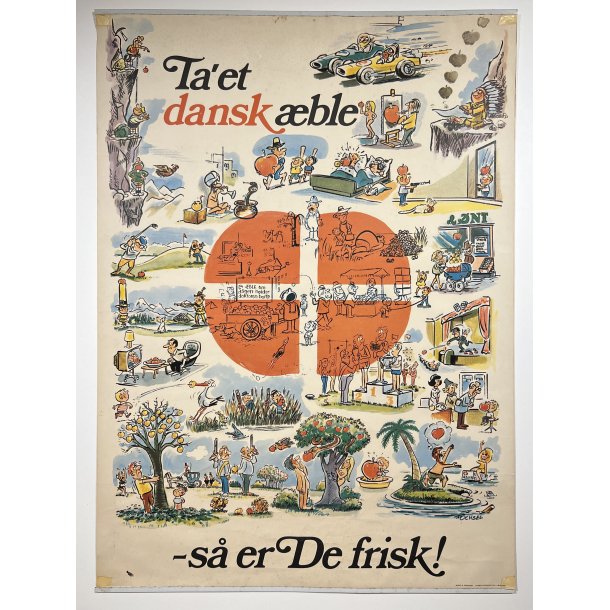 Original Plakat - Ta' Et Dansk ble - S Er De Frisk! 