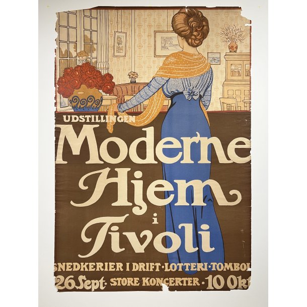 Original Plakat - Udstillingen Moderne Hjem i Tivoli