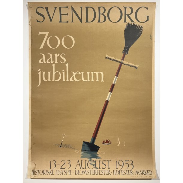 Original Plakat - Svendborg 700 Aars Jubilum