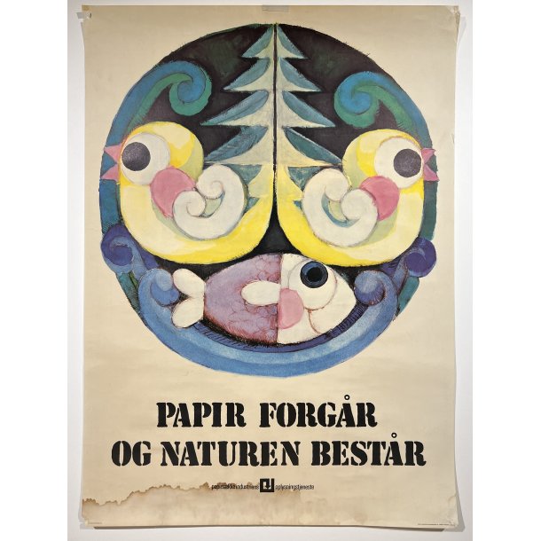 Original Plakat - Papir Forgr Og Naturen Bestr