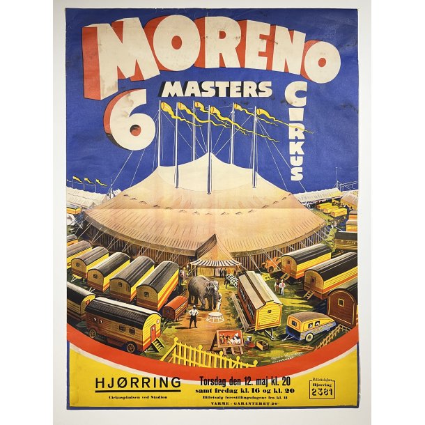 Original Plakat - Cirkus Moreno