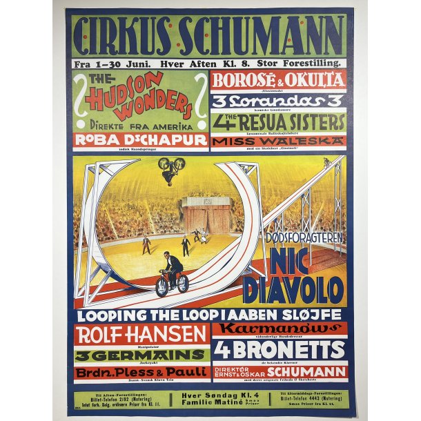 Original Plakat - Cirkus Schumann