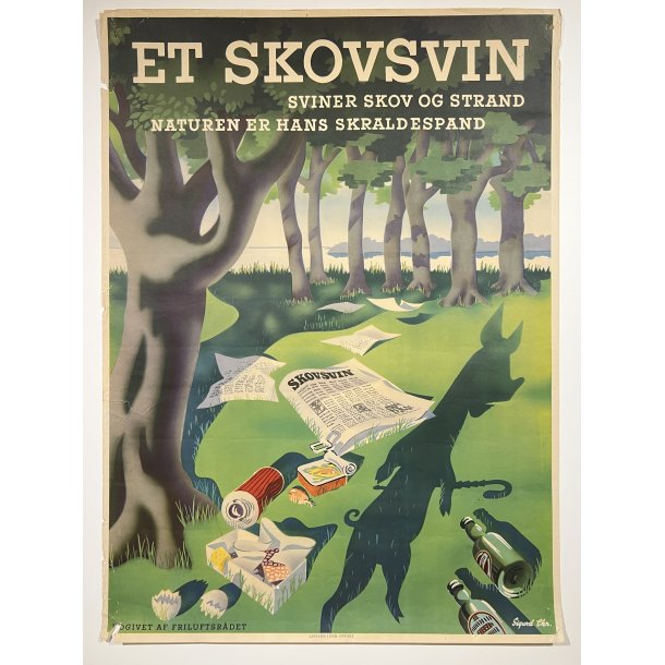 Original Plakat - Et Skovsvin