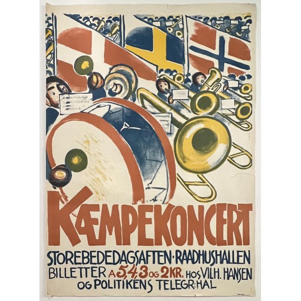 Original Plakat - Kmpekoncert