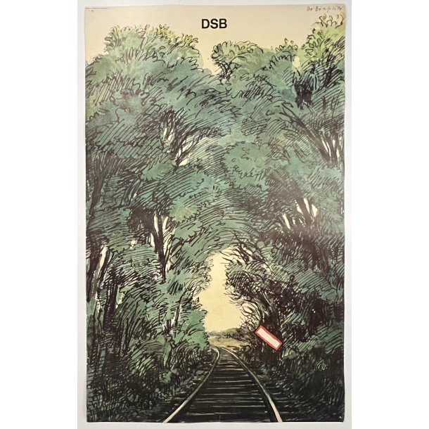 Original Bo Benfils Plakat - DSB