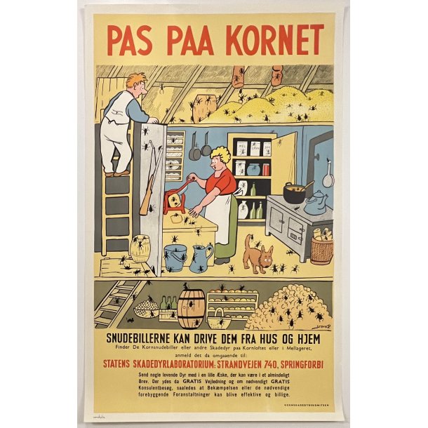 Original Plakat - Pas Paa Kornet, Af Storm P.