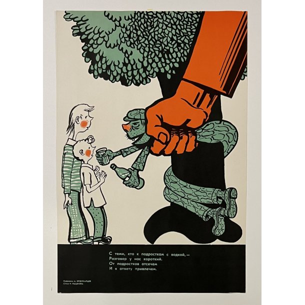 Original Russisk Propaganda Plakat