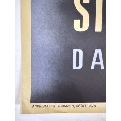 Original Vintage Plakat - Danske Statsbaner Storstrmsbroen, Aage Rasmussen 1937