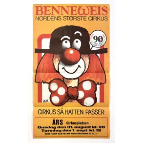Original Vintage Plakat - Cirkus Benneweis 1977
