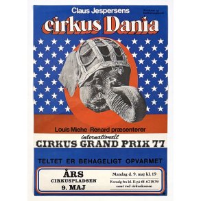 Original Vintage Plakat - Cirkus Dania 1977