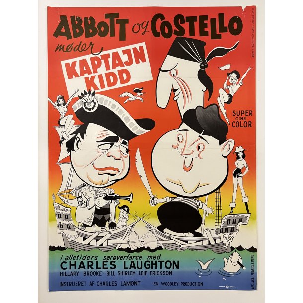 Abbott &amp; Costello Mder Kaptajn Kidd