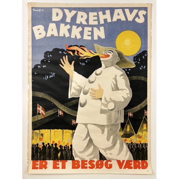 Original Plakat - Dyrehavs Bakken er et besg vrd