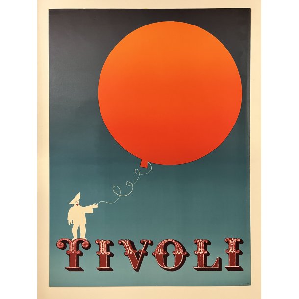 Original Plakat - Tivoli, Pjerrot Med Ballon