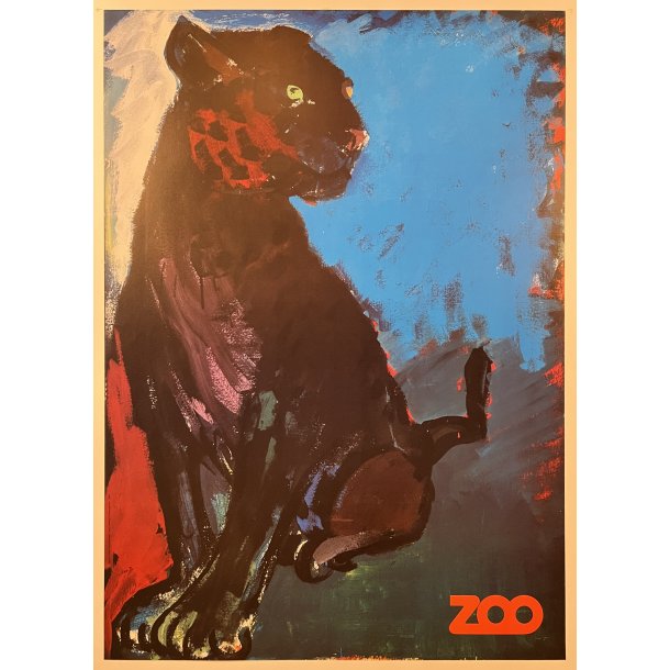 Original Plakat - Kbenhavns Zoo, Panter