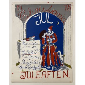 Original Plakat - Christiania Juleaften 1975