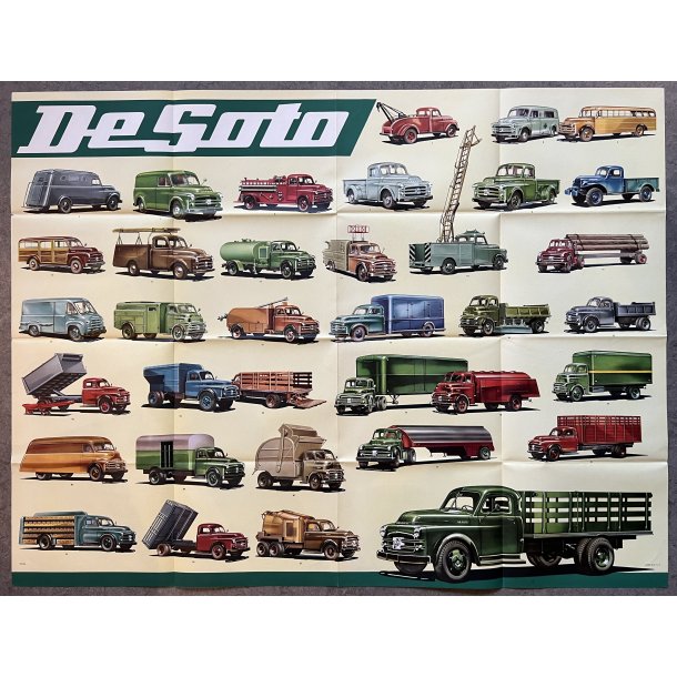 Original Plakat - DeSoto Trucks