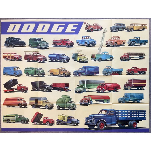 Original Plakat - Dodge Trucks