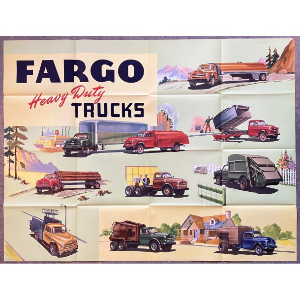 Original Plakat - Fargo Trucks