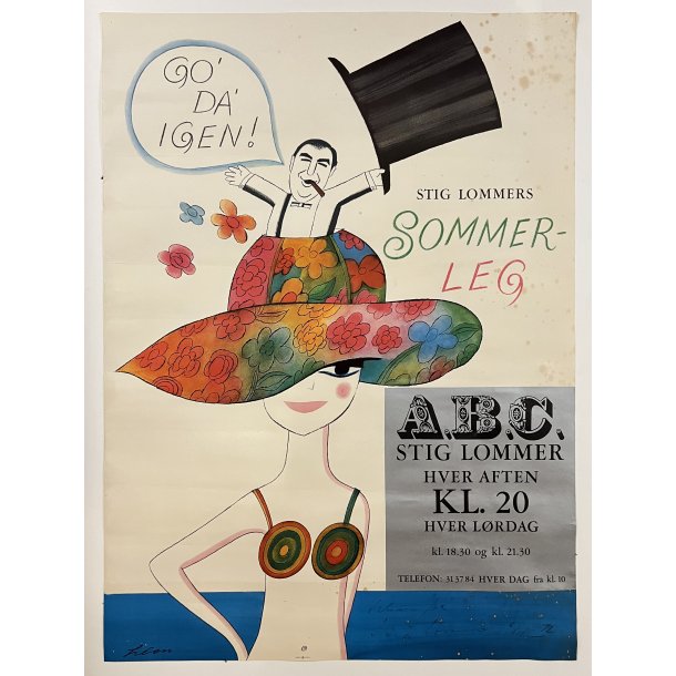 Original A.B.C. Plakat - Stig Lommers Sommerleg