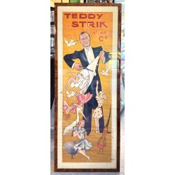 Original Vintage Plakat - Illusionisten Teddy Strik