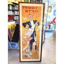 Original Vintage Plakat - Illusionisten Teddy Strik