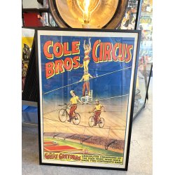 Original Vintage Plakat - Cole Bros. Circus  The Great Gretonas 1939