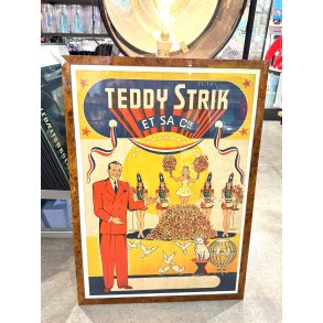 Original Vintage Plakat - Teddy Strik Et Sa Cie, Ca 1940'erne