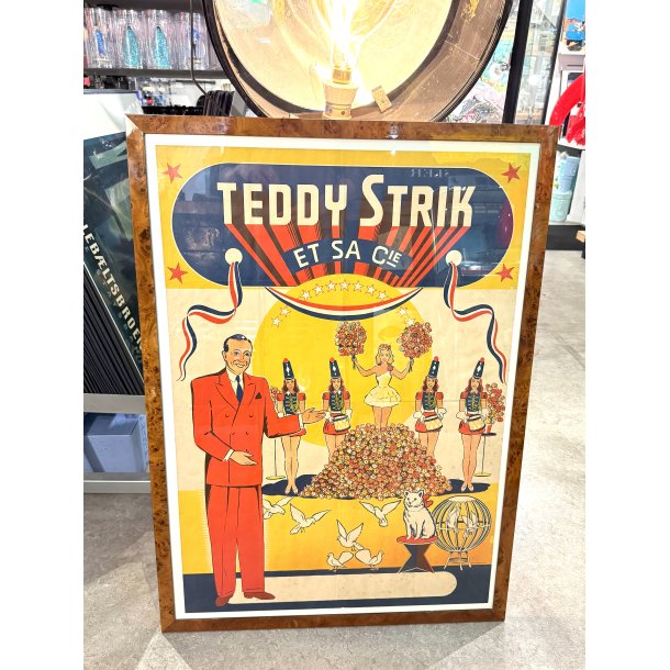 Original Vintage Plakat - Teddy Strik Et Sa Cie, Ca 1940'erne