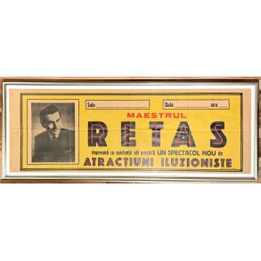 Original Vintage Plakat - Illusionist Maestrul Retas 1957
