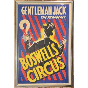 Original Vintage Plakat - Boswell's Circus, Gentleman Jack - The Pickpocket
