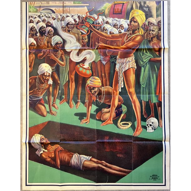 Original Plakat - Indisk Tryllekunstner 1914