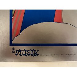 Original Psykedelisk Musik Art Plakat
