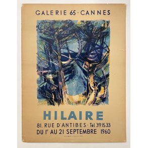 Original Plakat - Hilaire - Galerie 65, Cannes