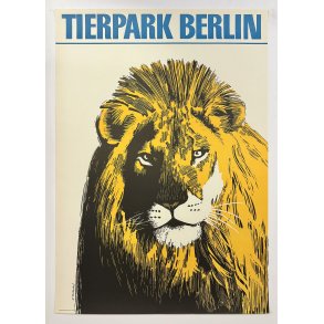 Original Vintage Plakat - Tierpark Berlin, L�ve 1979