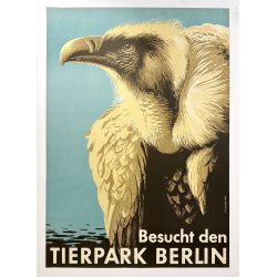 Original Vintage Plakat - Tierpark Berlin, Grib 1965