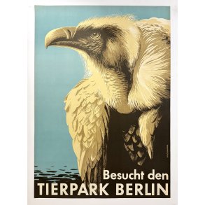 Original Vintage Plakat - Tierpark Berlin, Grib 1965