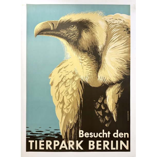 Original Vintage Plakat - Tierpark Berlin, Grib 1965