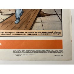 Original Russisk Propaganda Plakat 