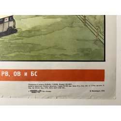 Original Russisk Propaganda Plakat 