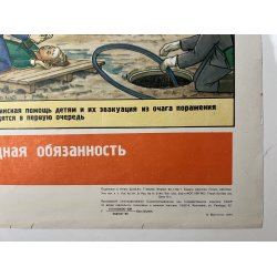 Original Russisk Propaganda Plakat 