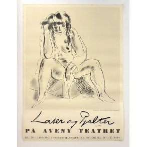 Original Vintage Plakat - Laser Og Pjalter P� Aveny Teatret 1959