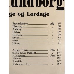 Original Retro Vintage Plakat - Til Sj�lland Via Aarhus-Kalundborg, Henry Thelander