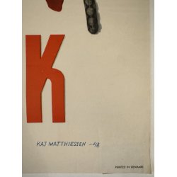 Original Vintage Plakat - Welcome To Denmark, Kaj Matthiesen 1948