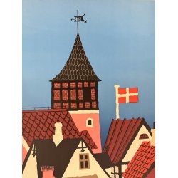 Original Vintage Plakat - Bornholm, Danmarks Klippe�, Erik Heibak