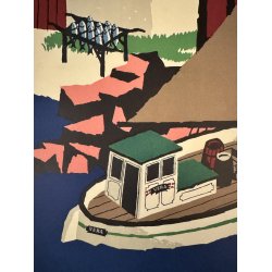 Original Vintage Plakat - Bornholm, Danmarks Klippe�, Erik Heibak